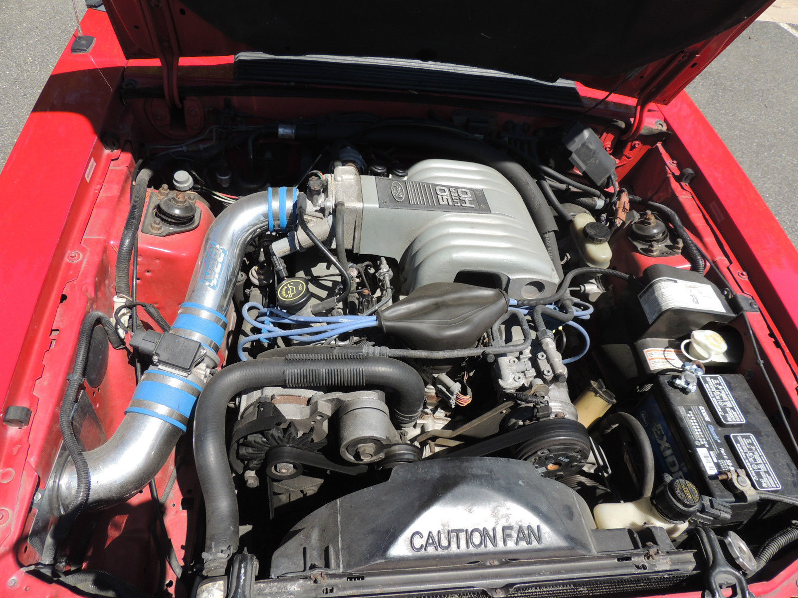 1993 Red Ford Mustang