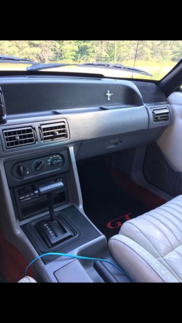 1993 Red Ford Mustang Convertible