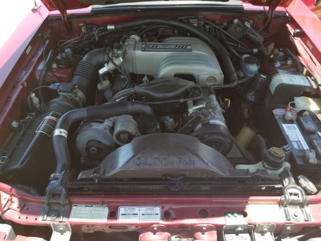 1993 MAROON Ford Mustang Convertible