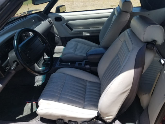 1993 MAROON Ford Mustang Convertible