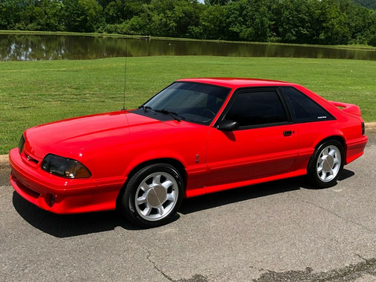 1993 Red Ford Mustang Hatchback