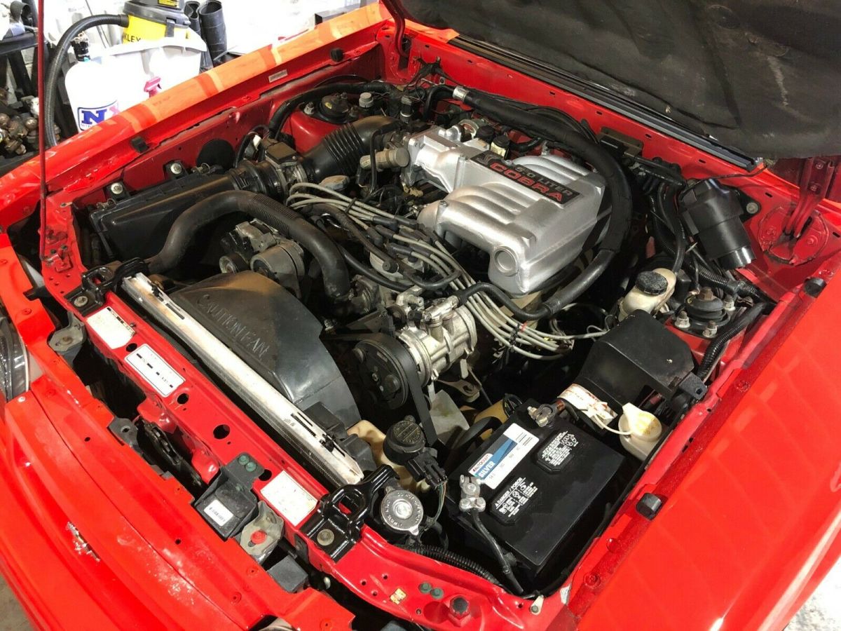1993 Red Ford Mustang Hatchback