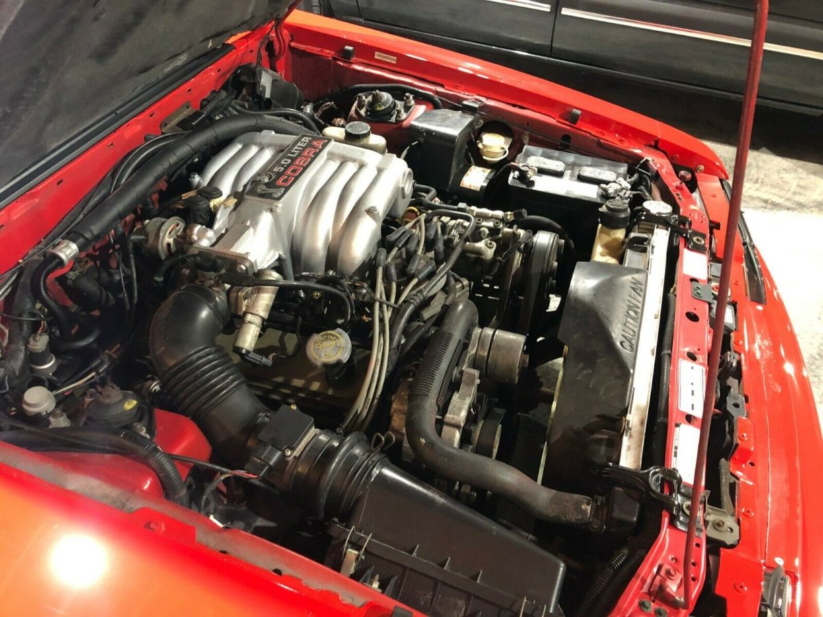 1993 Red Ford Mustang Hatchback