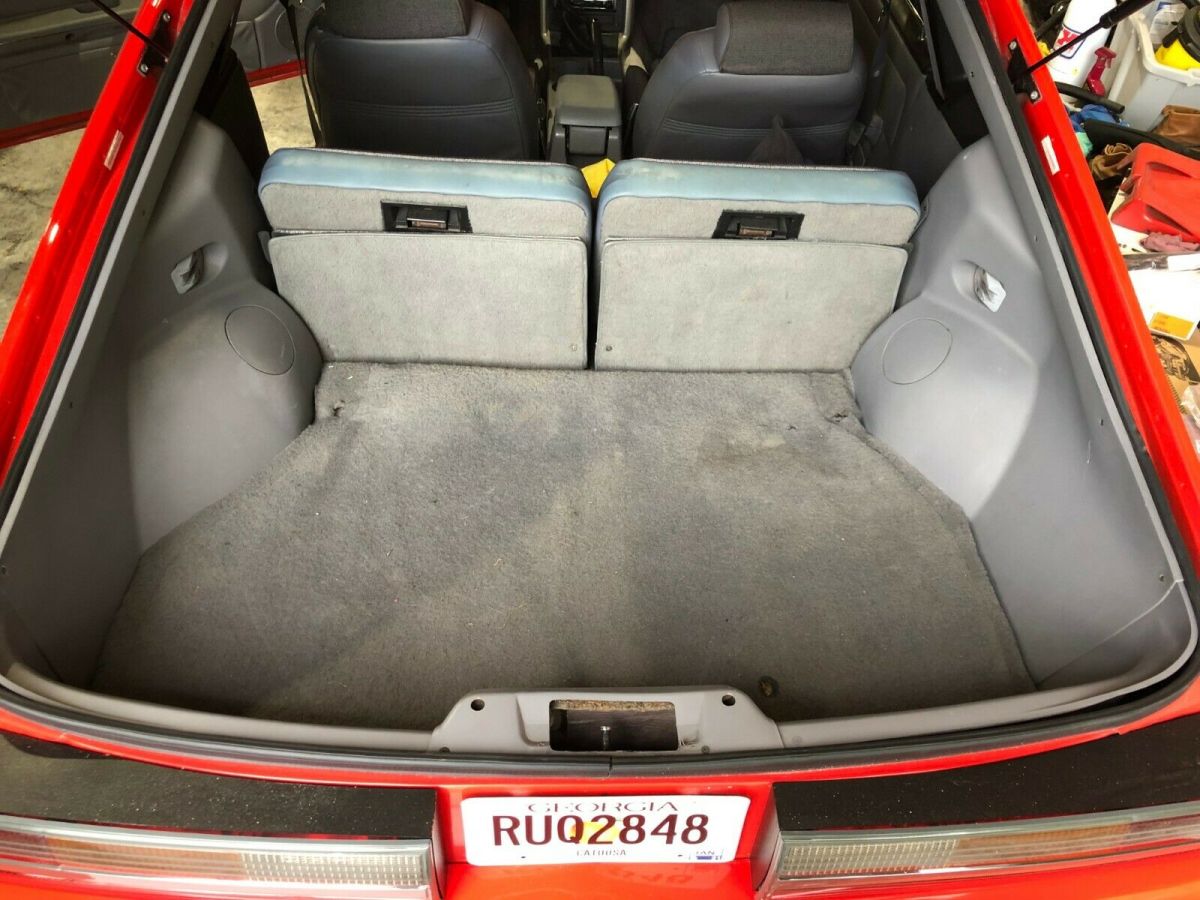 1993 Red Ford Mustang Hatchback