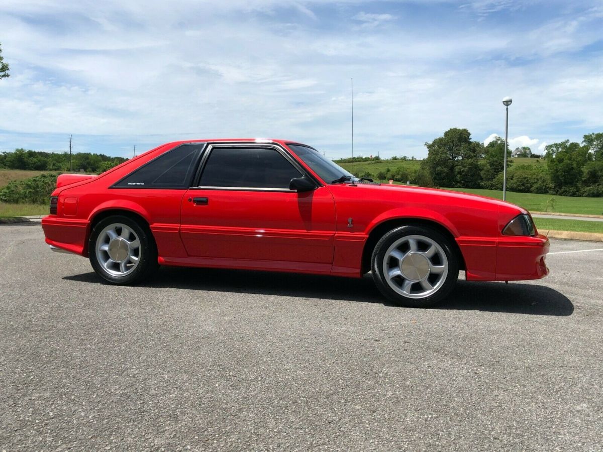 1993 Red Ford Mustang Hatchback