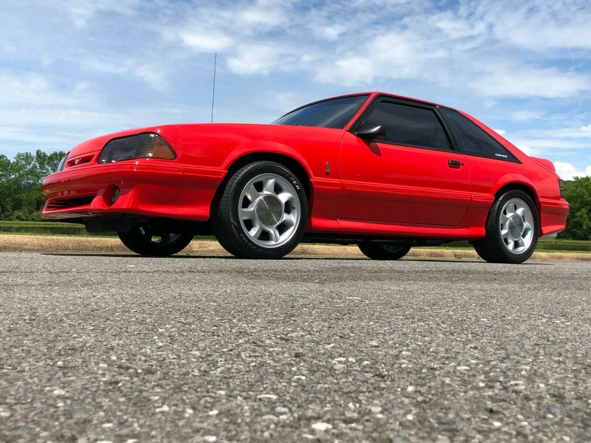 1993 Red Ford Mustang Hatchback