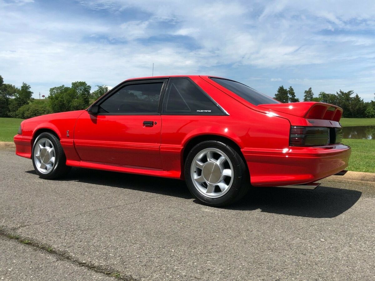 1993 Red Ford Mustang Hatchback