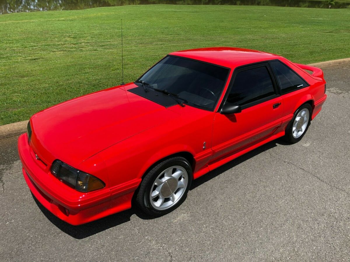 1993 Red Ford Mustang Hatchback