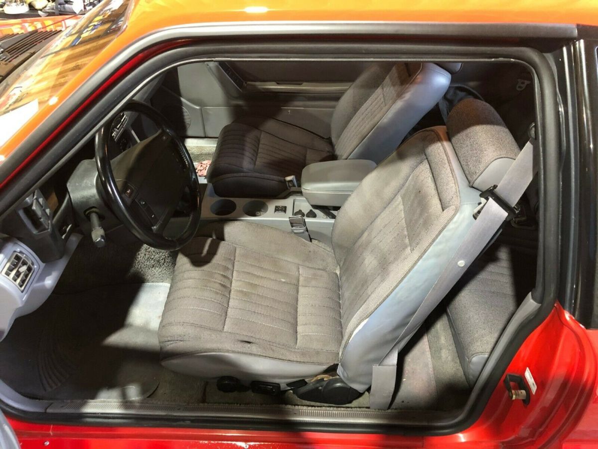 1993 Red Ford Mustang Hatchback