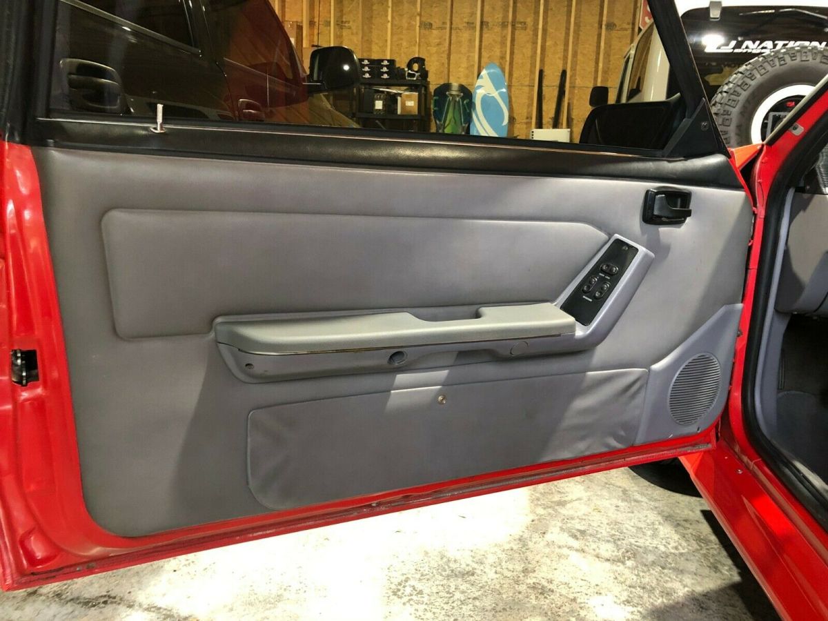 1993 Red Ford Mustang Hatchback