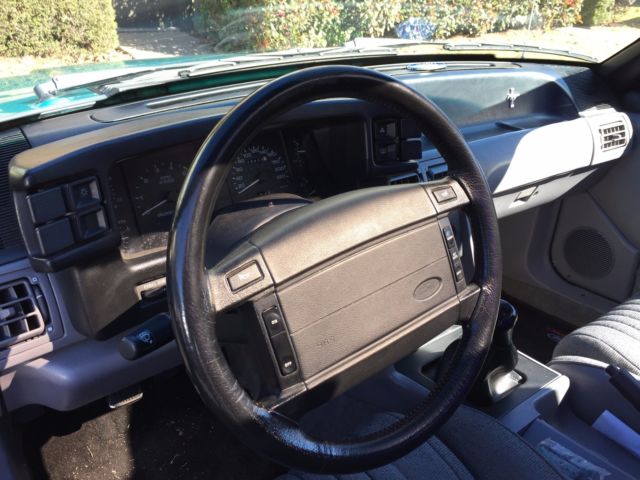 1993 White Ford Mustang Convertible