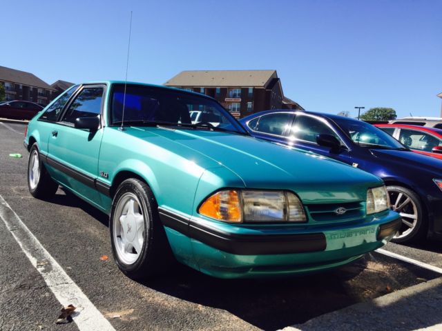 1993 White Ford Mustang Convertible