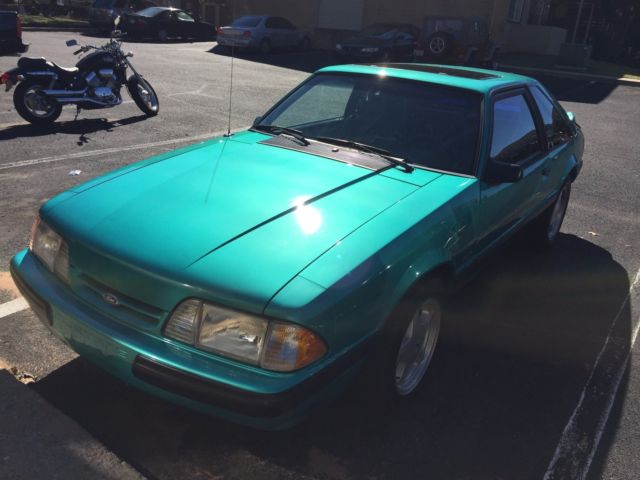 1993 White Ford Mustang Convertible