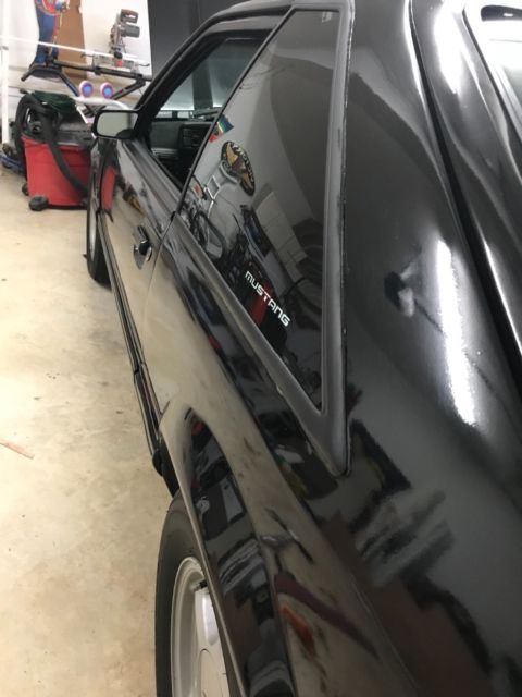 1993 Black Ford Mustang Hatchback