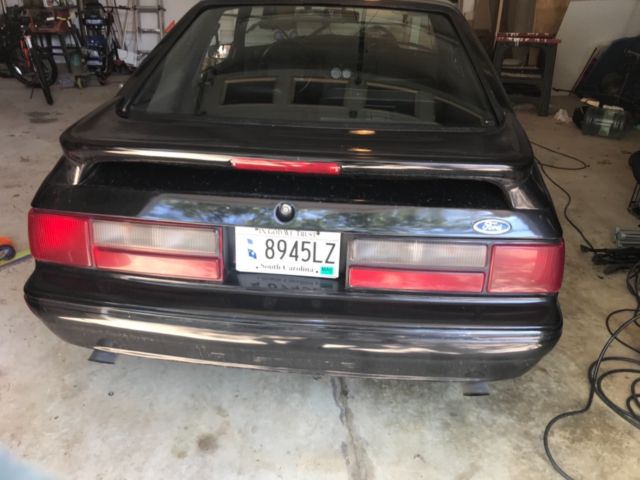 1993 Black Ford Mustang Hatchback