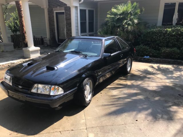 1993 Black Ford Mustang Hatchback