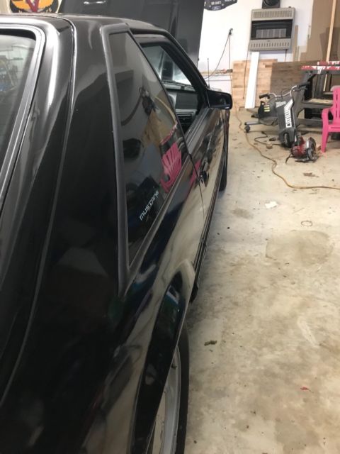 1993 Black Ford Mustang Hatchback