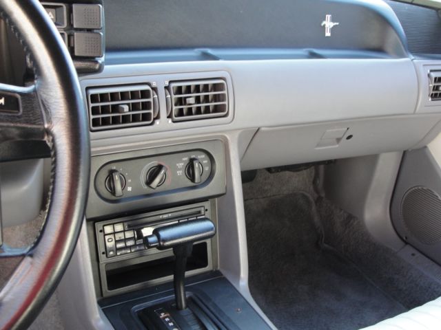 1993 White Ford Mustang Convertible