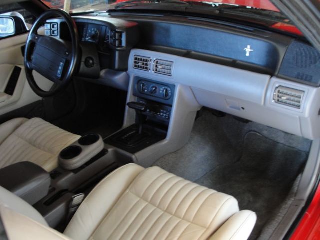 1993 White Ford Mustang Convertible
