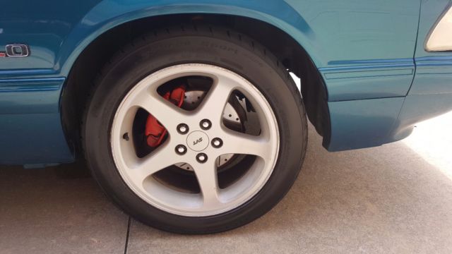 1993 Coral Blue Ford Mustang Hatchback