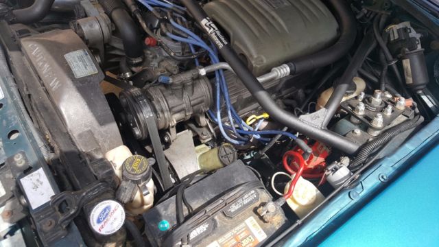 1993 Coral Blue Ford Mustang Hatchback