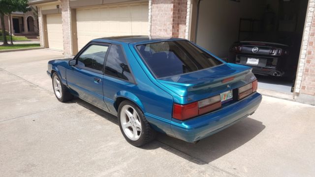 1993 Coral Blue Ford Mustang Hatchback