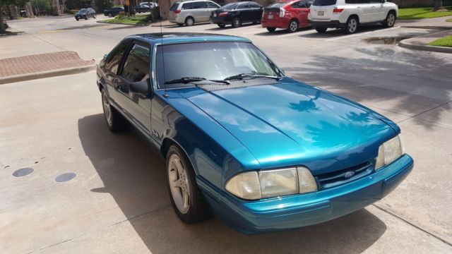 1993 Coral Blue Ford Mustang Hatchback