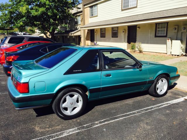 1993 White Ford Mustang Convertible