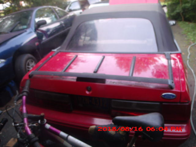 1993 Red Ford Mustang