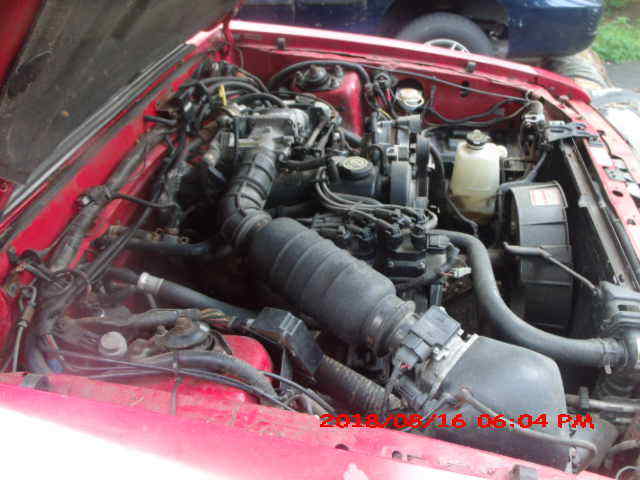 1993 Red Ford Mustang