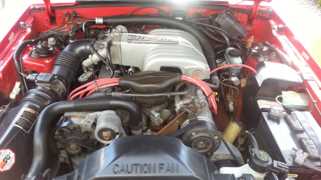 1993 Red Ford Mustang