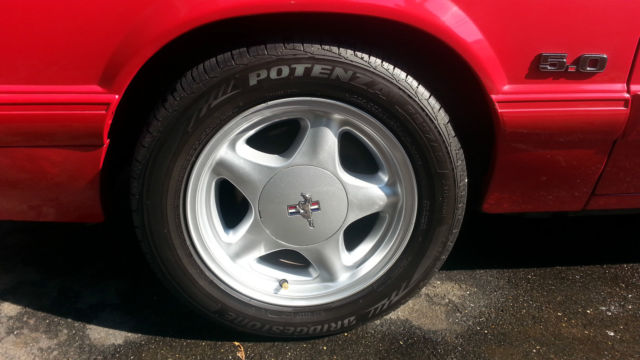 1993 Red Ford Mustang