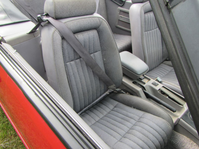 1993 Red Ford Mustang Convertible