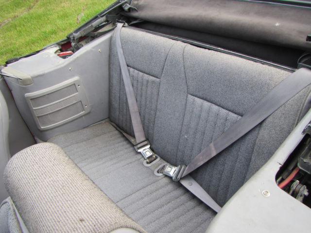 1993 Red Ford Mustang Convertible