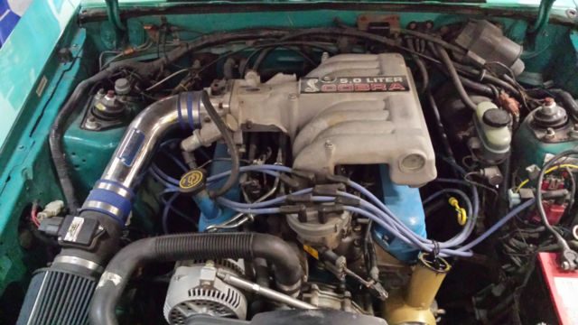 1993 Green Ford Mustang