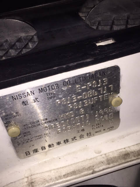 1993 Aspen Pearl White Nissan 240SX Coupe