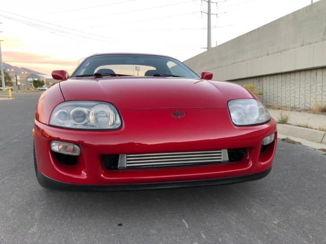 1993 Red Toyota Supra Coupe