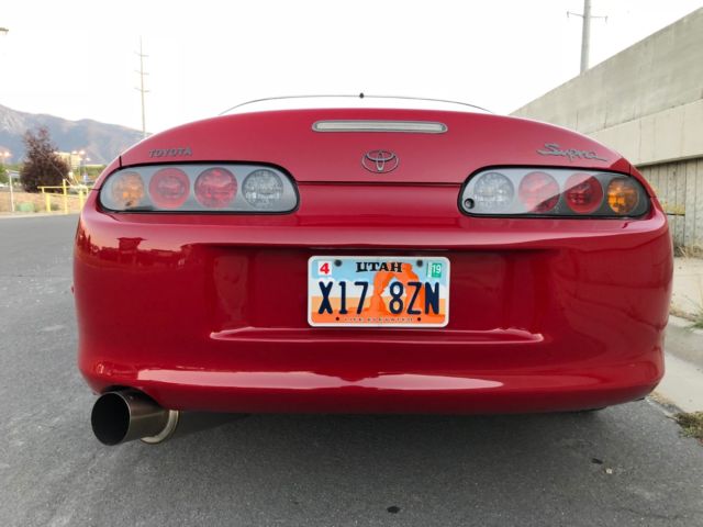 1993 Red Toyota Supra Coupe