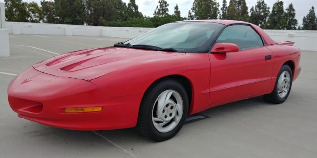1993 Red Pontiac Firebird Coupe