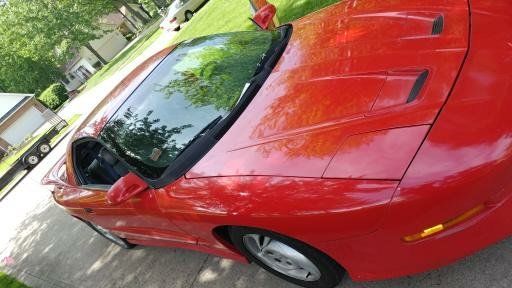 1993 Red Pontiac Trans Am Hatchback