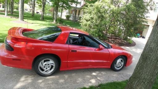 1993 Red Pontiac Trans Am Hatchback