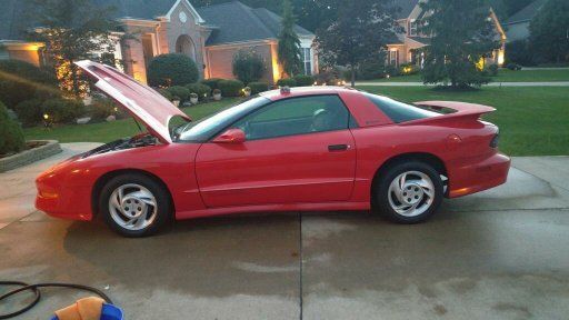 1993 Red Pontiac Trans Am Hatchback
