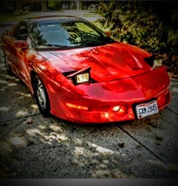 1993 Red Pontiac Trans Am Hatchback