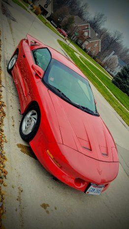 1993 Red Pontiac Trans Am Hatchback