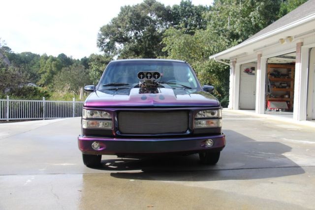 1993 Black with airodescent ghost flames Chevrolet C/K Pickup 1500 Fleet side short bed
