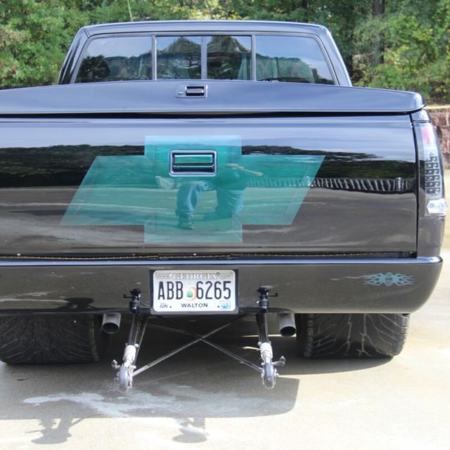 1993 Black with airodescent ghost flames Chevrolet C/K Pickup 1500 Fleet side short bed