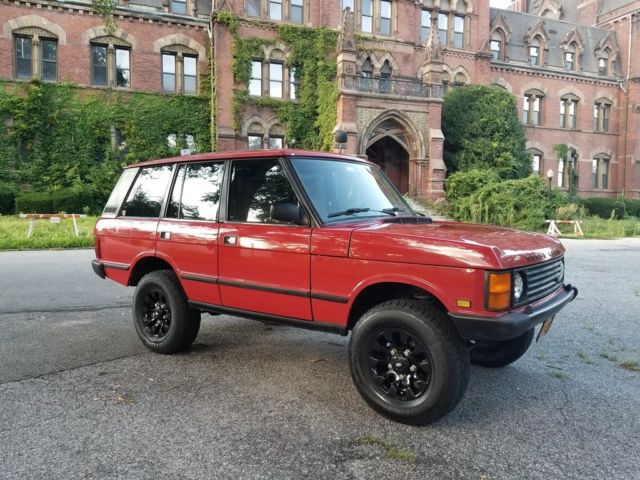1993 Red Land Rover Range Rover SUV