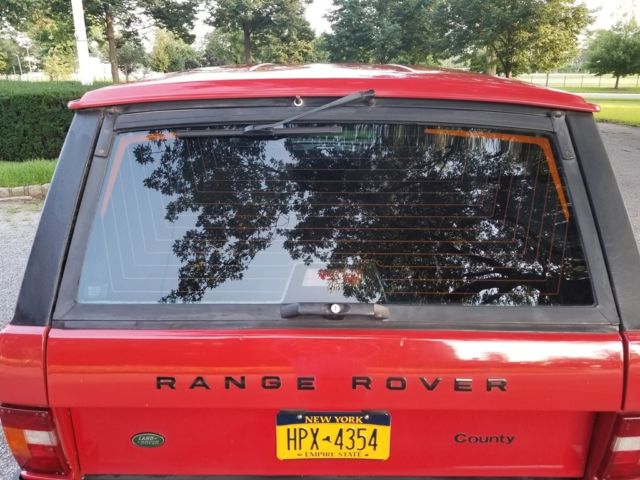1993 Red Land Rover Range Rover SUV