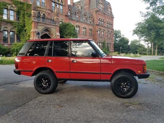1993 Red Land Rover Range Rover SUV