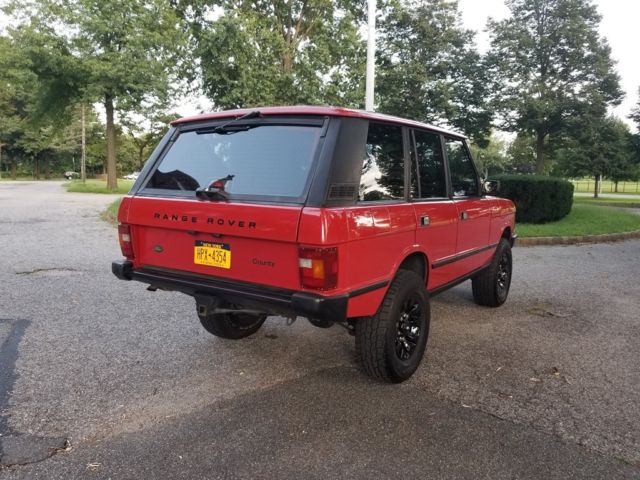 1993 Red Land Rover Range Rover SUV